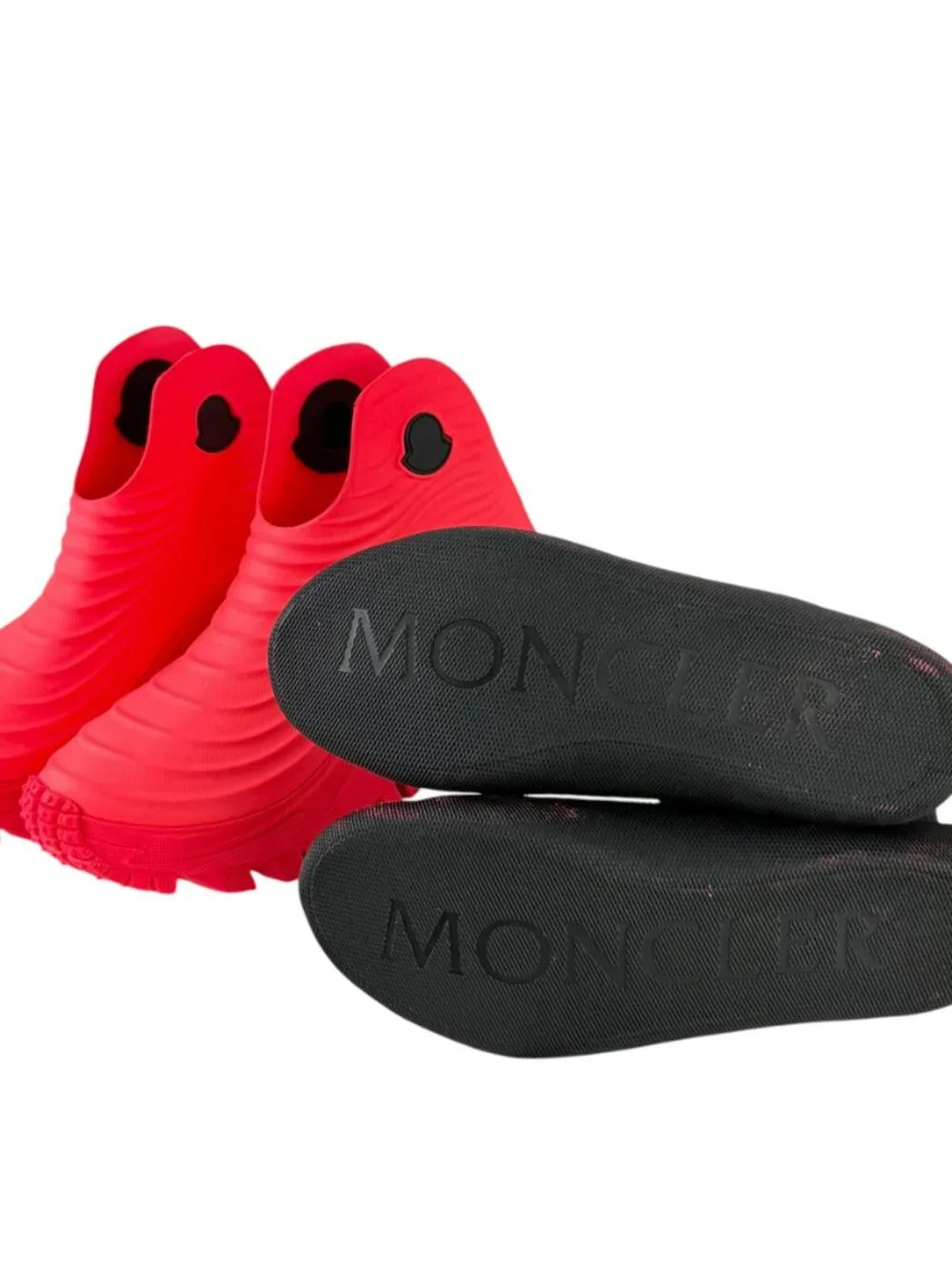 MONCLER Acqua High X Alicia Keys Pink Removable Sock Rubber Rain Boots 37 - 7US